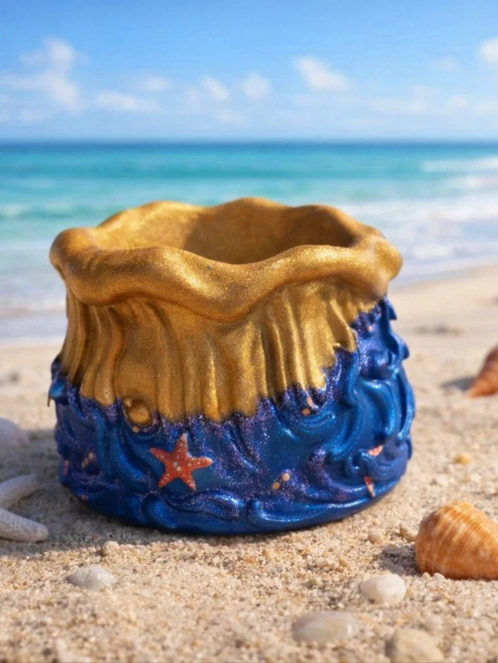 Aesthetic Resin Jar Handmade Decorative Trinket Holder Resin200